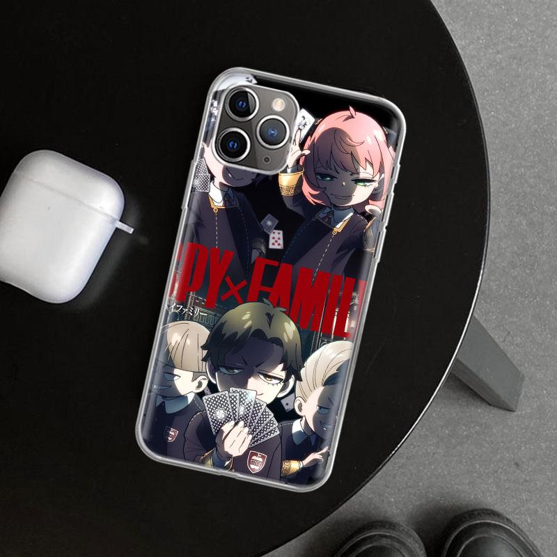 Чехол для телефона Аня из аниме Семья шпиона для iPhone 11 12 13 Mini 14 15 Plus 16 Pro Max 17 Air 7 8 + SE Арт Индивидуальные Fundas 11