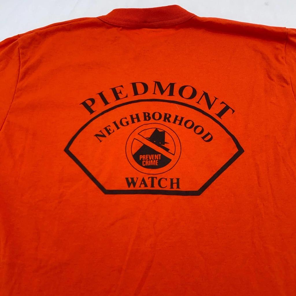 Винтажная футболка 90-х PIEDMONT NEIGHBORHOOD WATCH РАЗМЕР М/Л портленд орегон
