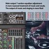 256DSP Outdoor USB Sound Card Home KTV Bluetooth 4/6 Channel Mixer Professional Mixer Audio System 16 Digital Reverberation