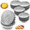 50Pcs Non-Stick Egg Tart Cup Mold Aluminium Zinc Zinc Alloy Kitchen Baking Mold  Egg Tart Baking