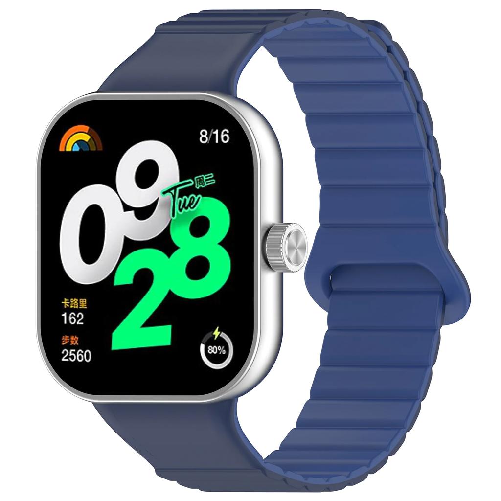 Силиконовый магнитный ремешок для Redmi Watch 4, сменные аксессуары для смарт-часов, браслет, мягкий спортивный браслет для Miband 8Pro