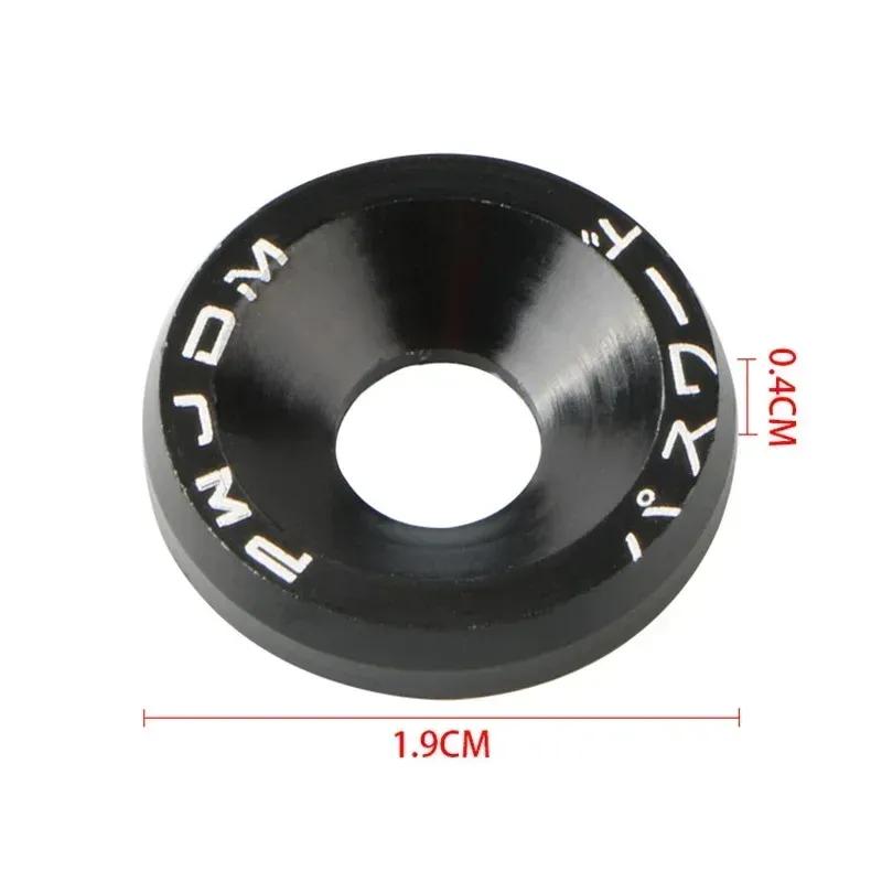 10 шт. M6 Модифицированные автомобильные крепежные элементы Шайба крыла JDM Винт Прокладка Алюминиевое крыло Бампер Двигатель Вогнутые винты Автоаксессуары