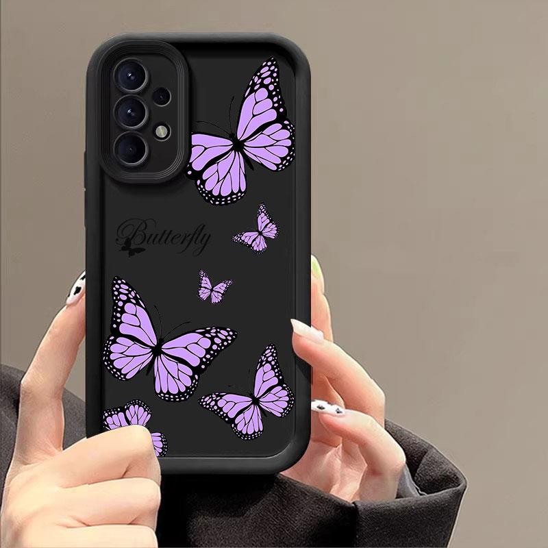 Beautiful Butterfly Case For Samsung Galaxy A55 5G Case A35 A13 A54 A53 A52 A34 A33 A32 A21S A14 A23 A24 A12 A51 A71 Phone Cover