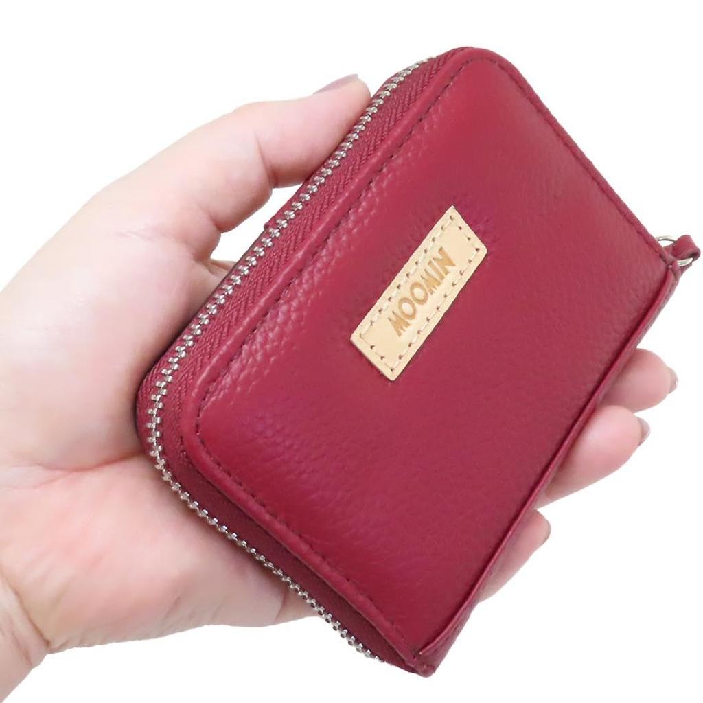 Moomin Little My Genuine Leather Card Pouch Red