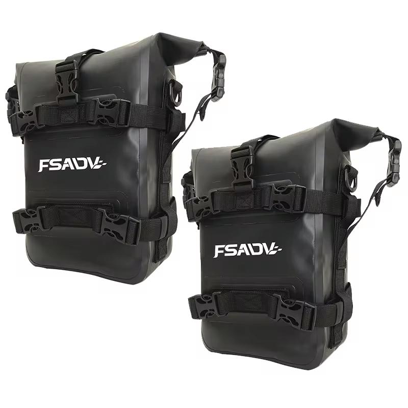 1/2PCS Motorcycle Bumpers Bag Waterproof 5L-8L Motorcycle Side Frame Bag Motorcycle Crash Bar Bag Universal Tools Storage Bag