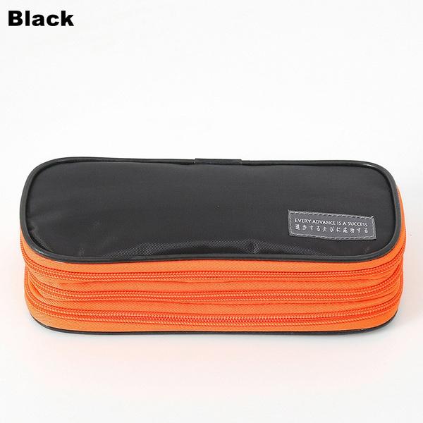 Multifunctional Three-layer Pencil Case Student Creative Waterproof Stationery Large-capacity Storage Bag