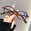 Женские ультралегкие янтарные очки для чтения с толстой оправой, корректирующие фигуру, с защитой от синего света