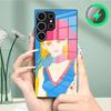 Чехол для телефона P-Paradise K-Kiss для Samsung S26 S25 S24 S23 S22 S21 S20 Edge Ultra Plus FE Для Magsafe Стеклянный чехол