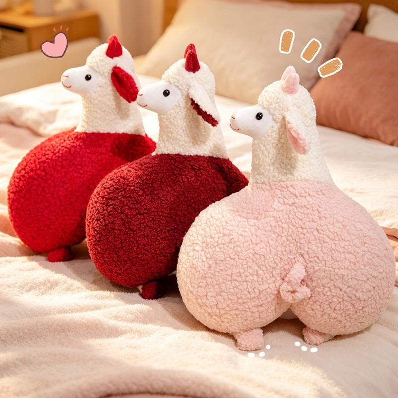 New Cartoon Sheep Arse Animals Plush Doll Pillow Back Cushion Super Soft Toys Sofa Decor Cute Dolls for Girls Boys Halloween Gifts