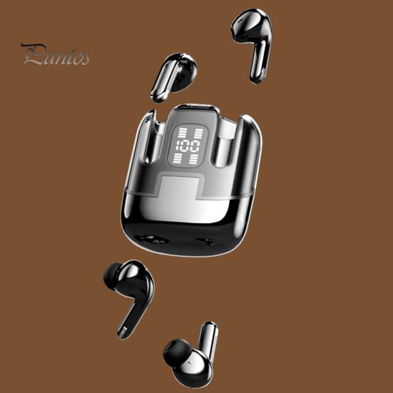 Беспроводные наушники с поддержкой Bluetooth, светодиодный дисплей, стереозвук, шумоподавление, водонепроницаемые наушники-вкладыши, гарнитура с сенсорным управлением