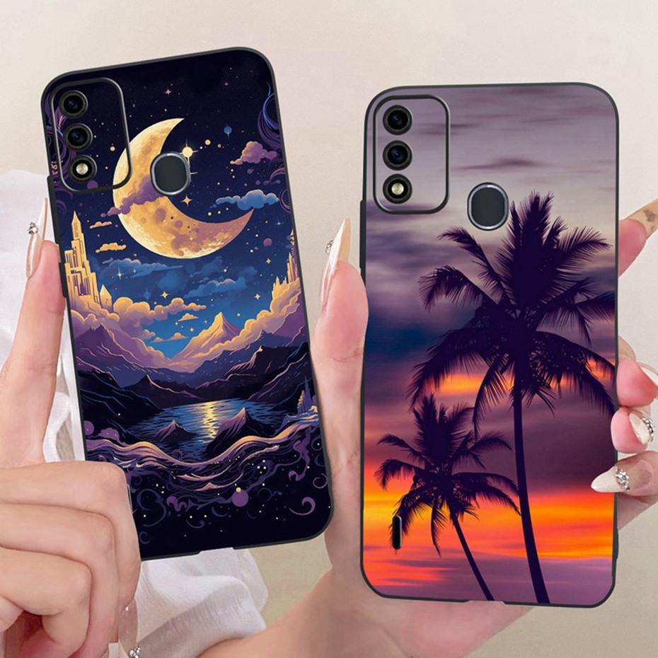 Fashion Cool Case For ITEL A48 Soft Black Silicone TPU Back Cover For Itel A48 Phone Cases