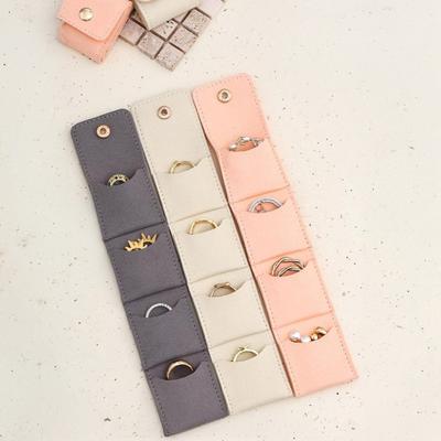 Yousheng 1/2/3 шт. Мини дорожная сумка для украшений с бархатным интерьером, многоячеечная конструкция, органайзеры для украшений, портативный складной дорожный кейс для украшений