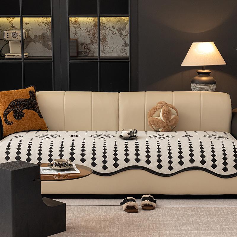 Premium Sofa Cushion New Four-Season Universal Light Luxury Irregular One-Piece Special-Shaped Straight-Row Cover Towel