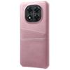 Чехол для Xiaomi Redmi Note 14 Pro 5G/Poco X7 5G с двумя слотами для карт, из ПУ кожи + твердый поликарбонат, чехол для телефона