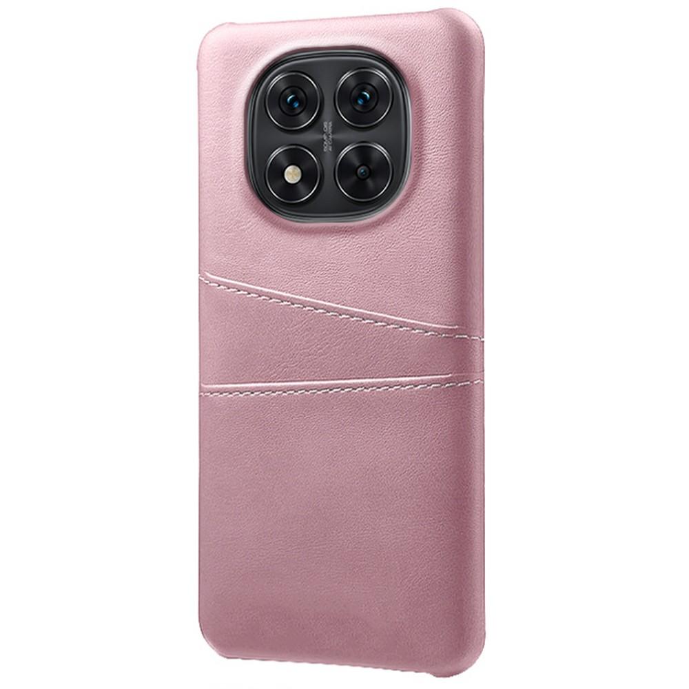 Чехол для Xiaomi Redmi Note 14 Pro 5G/Poco X7 5G с двумя слотами для карт, из ПУ кожи + твердый поликарбонат, чехол для телефона
