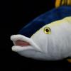 ZHONGXIN MADE Realistic Yellowfin Tuna Plush Toy Realistic Deep Sea Animal Yellowfin Tuna Plush Toy Super Soft Stuffed Animal Kids Model Toy Kids Gift