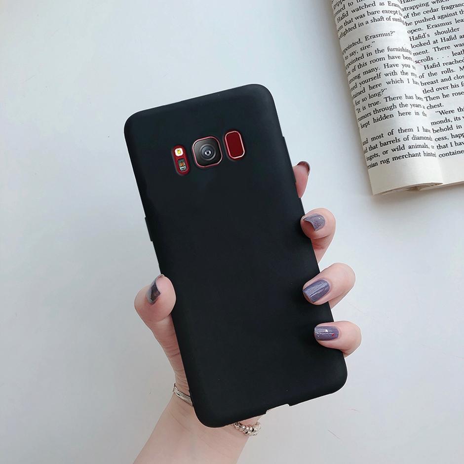 Чехол для Samsung Galaxy S6 S7 Edge Чехол-накладка для Galaxy S8 S9 S10 Plus Однотонный корпус для Samsung S10+ S9+ S8+ S10e Чехлы для телефонов Fundas