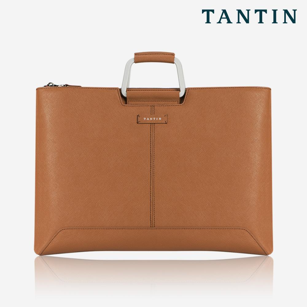 Tantin Taylor Men'S Leather Briefcase T11003 Tan / Large