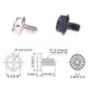 100Pcs Toothed Hex Computer Pc Case Hard Drive Motherboard Mounting Screws For Motherboard Pc Case Cd-Rom Hard Disk