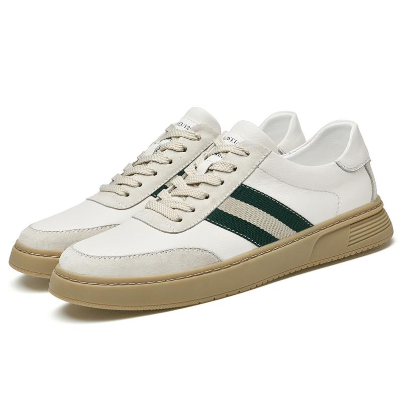 Мода2024 Повседневная брендовая обувь для мужчин Обувь из натуральной кожи Мужская вулканизированная обувь Нескользящая обувь для ходьбы Мужские модные кроссовки Мужская мягкая