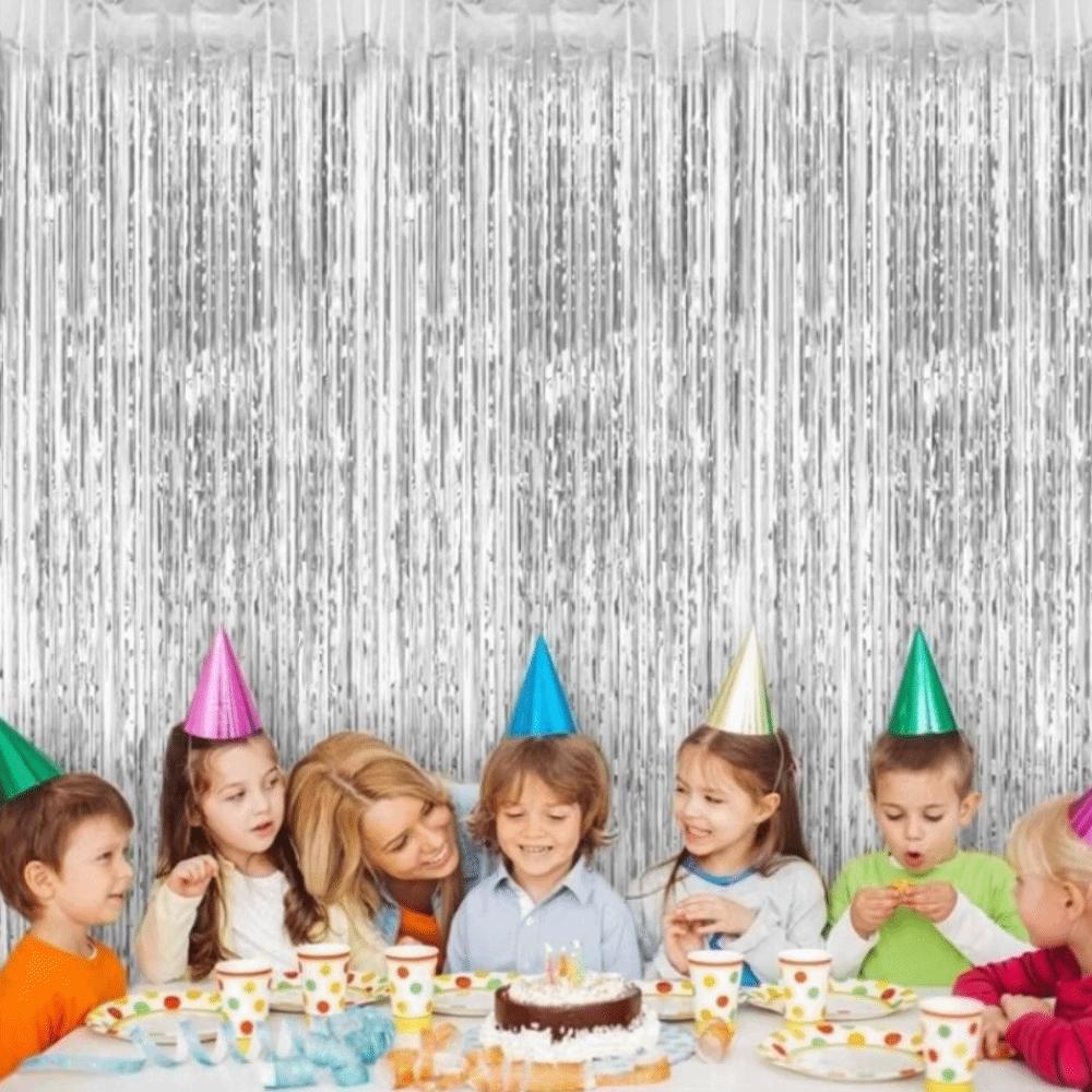 Glitter Streamers Tinsel Curtain Colorful Party Backdrop Foil Fringe Curtain Birthday Party