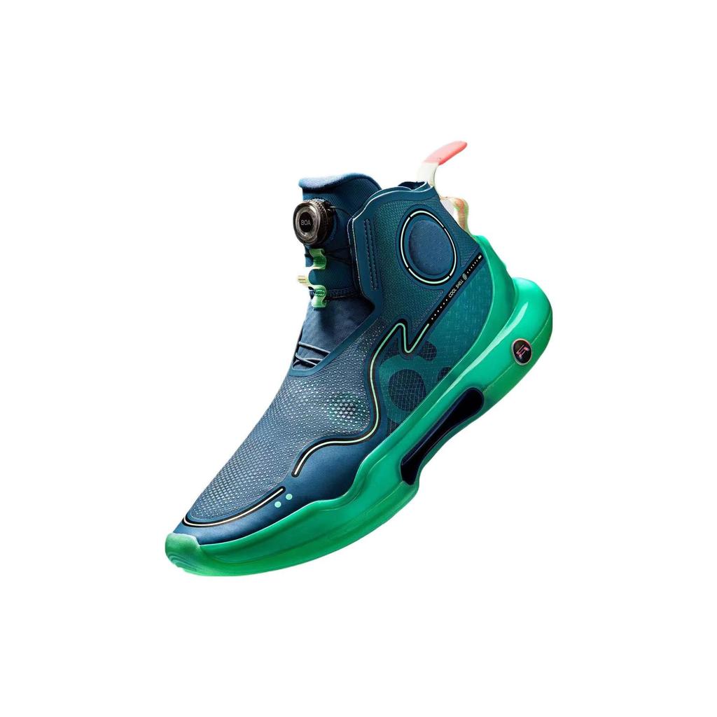 Li Ning Yu Shuai Evolution Aurora Breathable Cool Fabric Synthetic Leather TPU Rebound High-Top Professional Basketball Shoes Men Sneakers ABAR041-4