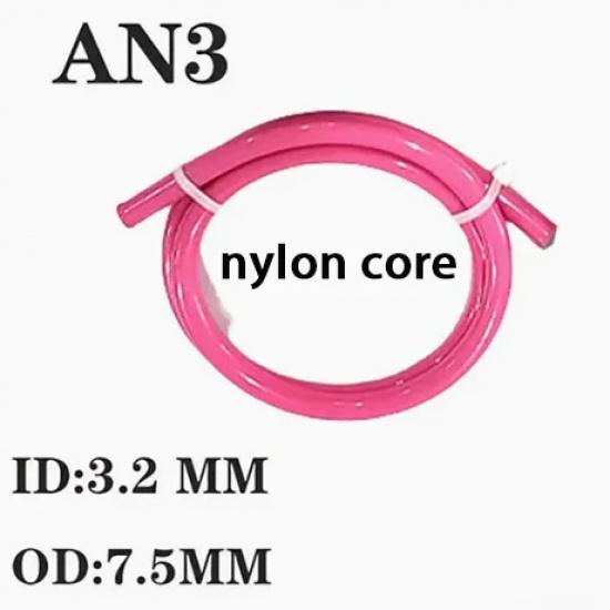 AN3 1M~10M Motorcycle Braided Stainless Steel Nylon Brake Pipe Line Hose Brake Line Gas Oil Fuel Tube Pipe Racing Brake Hose