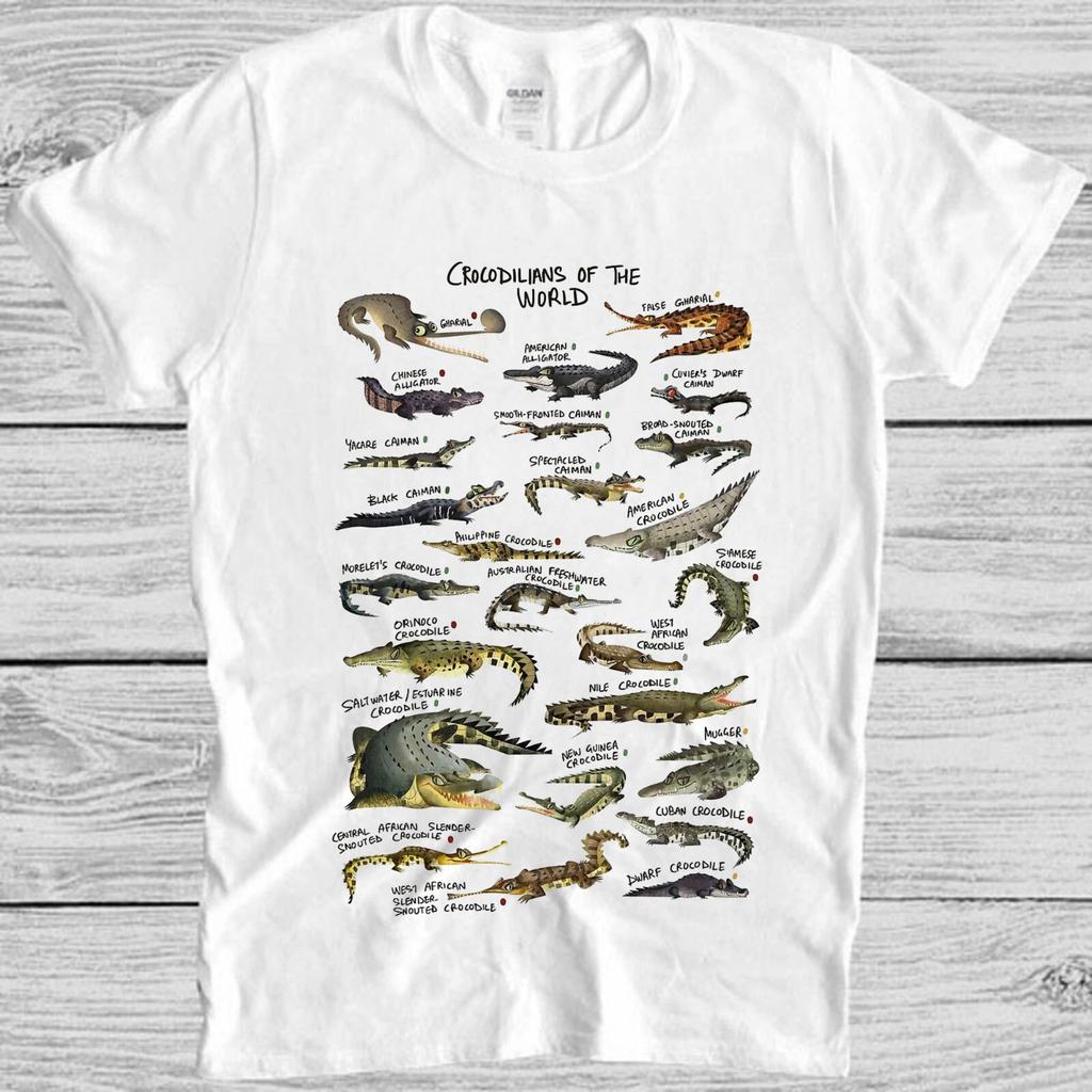 Крокодилы Мира Список Названий Аллигаторов Крокодилов Подарочная Футболка T Shirt M1055