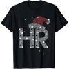Human Resources Merry Christmas HR Xmas Santa Claus T-Shirt
