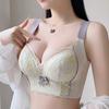 Маленький бюстгальтер пуш-ап с регулировкой для предотвращения обвисания, коррекции и демонстрации большой груди без стального кольца, сексуальный бюстгальтер