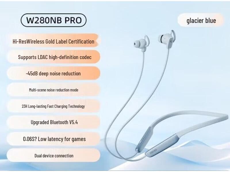 Edifier W280NB Pro ANC Bluetooth-гарнитура-ошейник для спорта