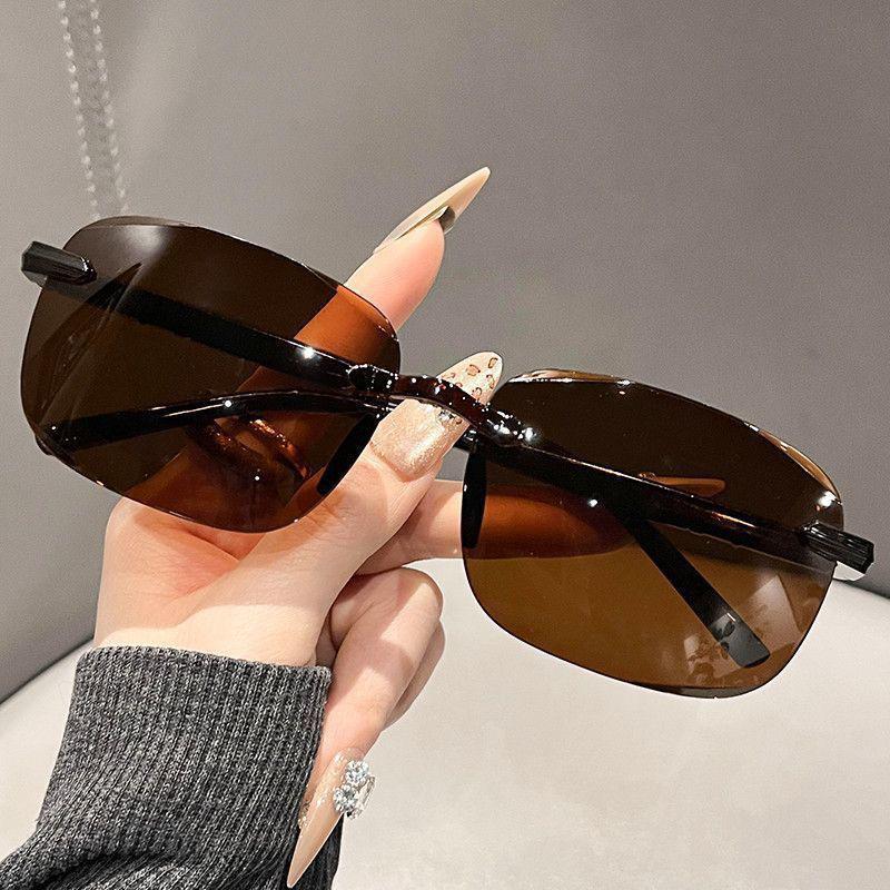 Frameless Edge-Cut Unisex UV Protection Sunglasses