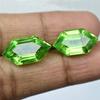 Natural PERIDOT Fancy Cut GREEN Color 16.20Ct   Rare Loose Gemstone Pair