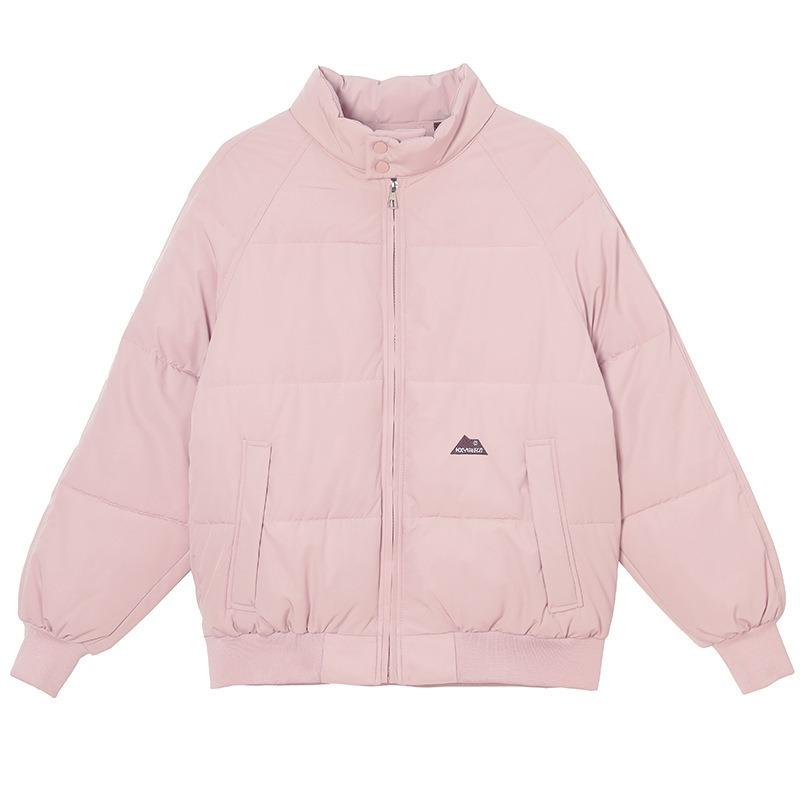 Хлопковая одежда с воротником-стойкой, женская модная одежда, короткая свободная теплая куртка, куртка-хлебница