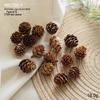 Natural Pine Cones, Logs, and Dried Fruits - Christmas Atmosphere Decoration Supplies