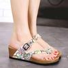 Soft Cork Wedge Sandals Women Sandals 5.5cm High Heels Summer Shoes Ladies Comfortable Gladiator Beach Slides Mujer Sandalias K722
