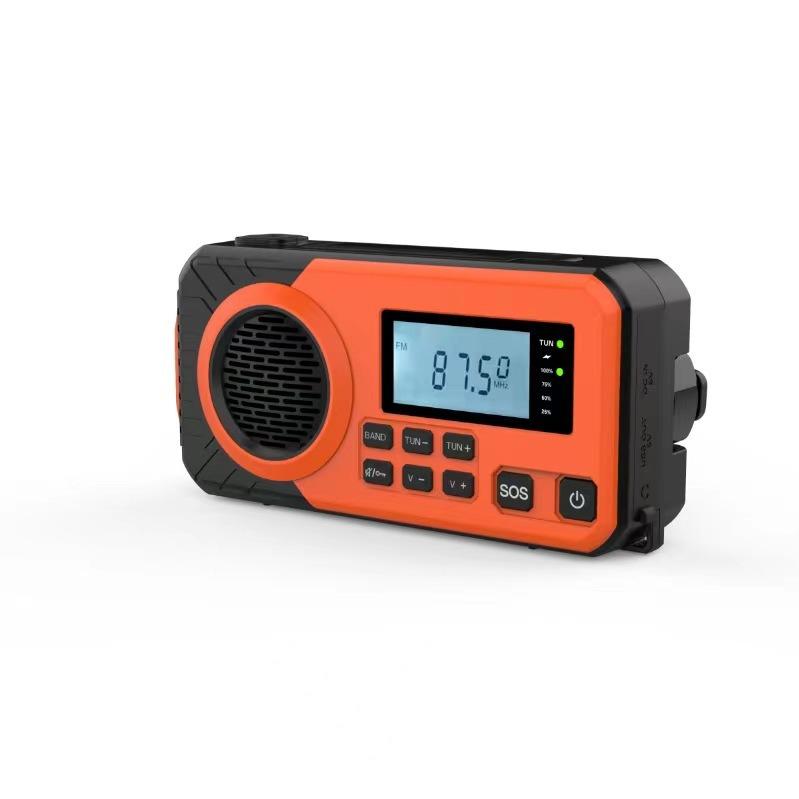 Уличное аварийное солнечное радио с ручным заводом и многофункциональный фонарик-пауэрбанк