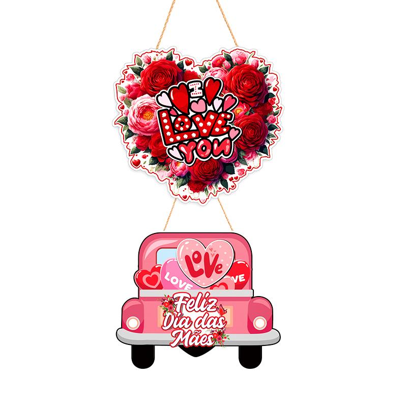 1 шт. День святого Валентина Свадебные принадлежности Праздничная маскарадная вечеринка Бумажное украшение на дверь Подвесное украшение Подвесная карточка Подвеска на дверь