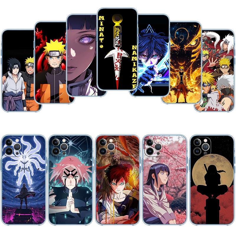 Прозрачный чехол для телефона Naruto Uzumaki Sasuke для Samsung Galaxy A04 A04S A14 A23 A34 A54 M23 M33 M52 M53