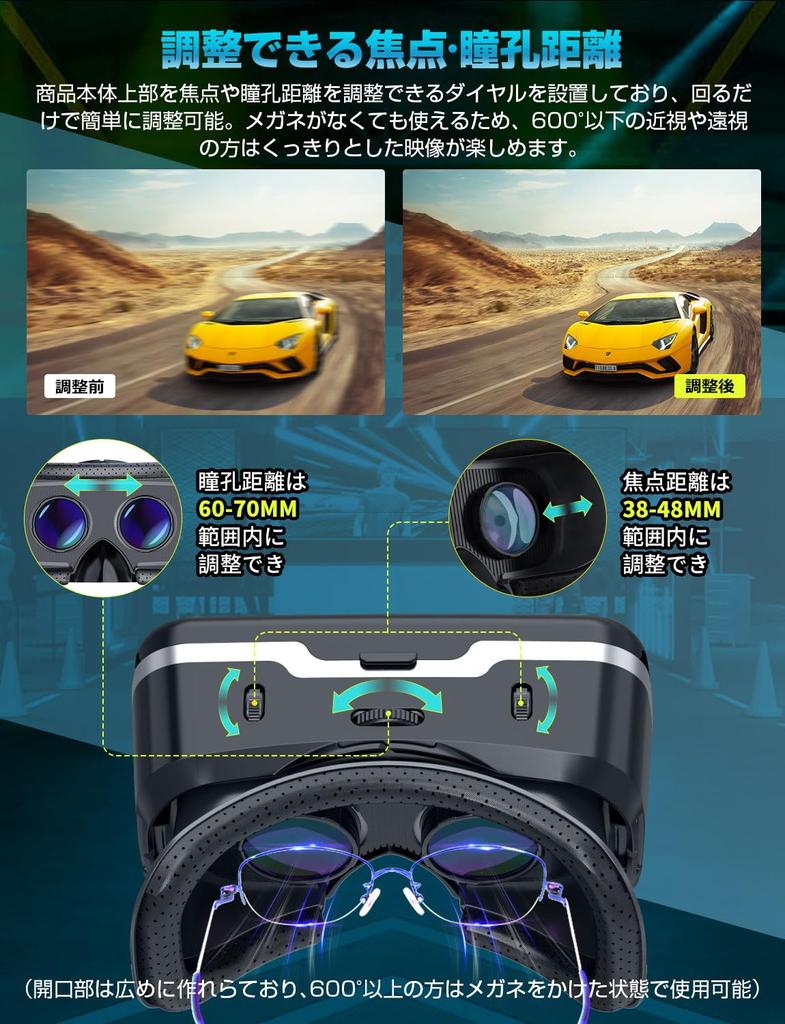 VR Очки виртуальной реальности для смартфонов Очки виртуальной реальности VR Первая распродажа в Reiwa зимой Очки виртуальной реальности для смартфонов Регулируемый фокус и ширина взгляда 3D панорама