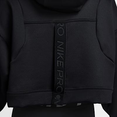 Женская толстовка Nike Pro Therma FIT Удобная Мягкая с капюшоном на флисовой подкладке Женская