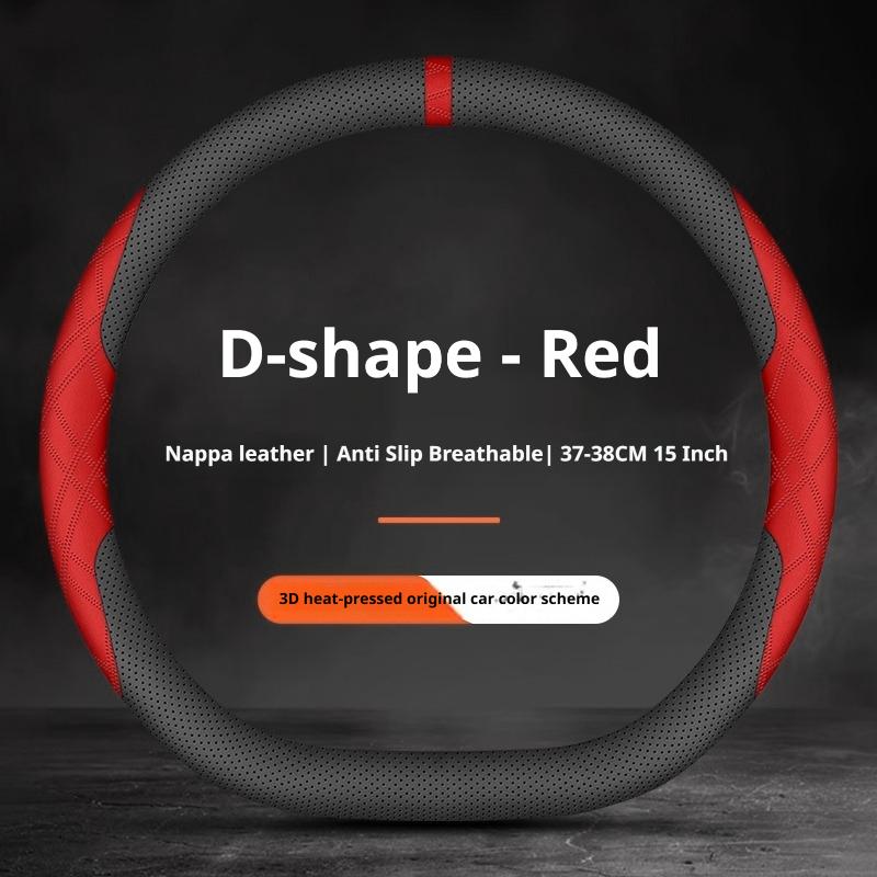 2026 For Skoda Leather Car Steering Wheel Cover Minimalist Fit Kodiaq Superb Octavia Karoq Elroq Enyaq Coupé Accessories