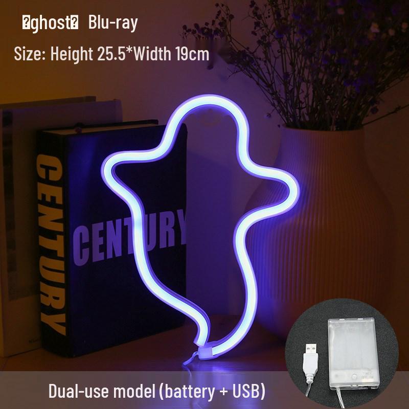 Manufacturer's New LED Neon Light: Lightning Cloud, Planet, Heart, Rainbow – Perfect for Christmas Night Décor.