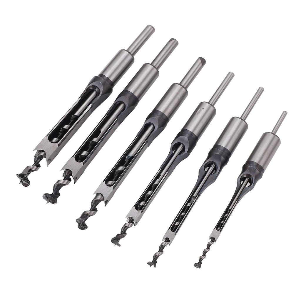 Square Hole Mortise Chisel Drill Bit HSS Accurate Hole Saw Mortising Chisel Drill Bit for