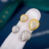 New Hot Top Quality Hot Sale Famous Brand Anniversary Gift Party Jewelry for Women Europe Luxury Zircon Opening Adjustable Rings