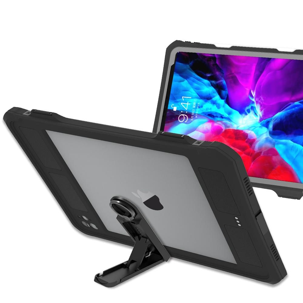 Водонепроницаемый чехол-кейс IP68 для Apple iPad Air 4/5 10.9" Pro 11" с защитной пленкой для экрана, держателем для карандаша, водостойкой подставкой
