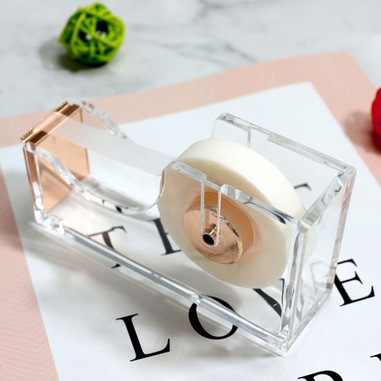 Диспенсер для ленты, прочный резак для подарочной упаковки, универсальный держатель акриловой ленты для домашнего офиса, школы