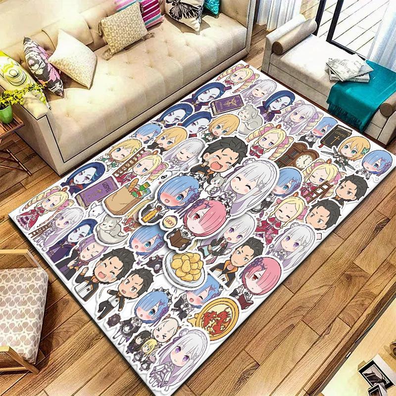 Re Zero Carpet Rug For Living Room Bedroom Home Sofa Decoration Kids Play Nonslip Floor Mat