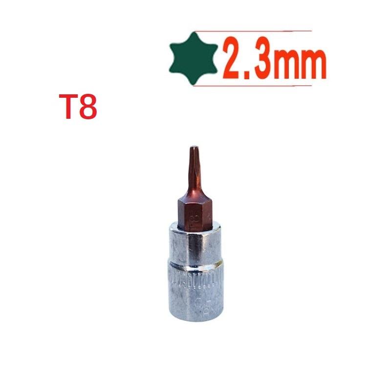 1 Pc Torx Screwdriver Bit 1/4 Inch Drive Socket Ratchet Socket Wrench Adapter Hand Tools T8 /T10 T15 T20 T25 T27 T30 /T40