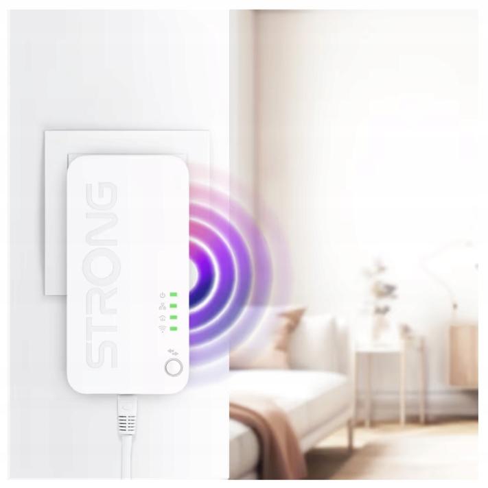 Strong Powerline Wi-Fi 1000Duo Mini LAN Internet Access Network Transmitter